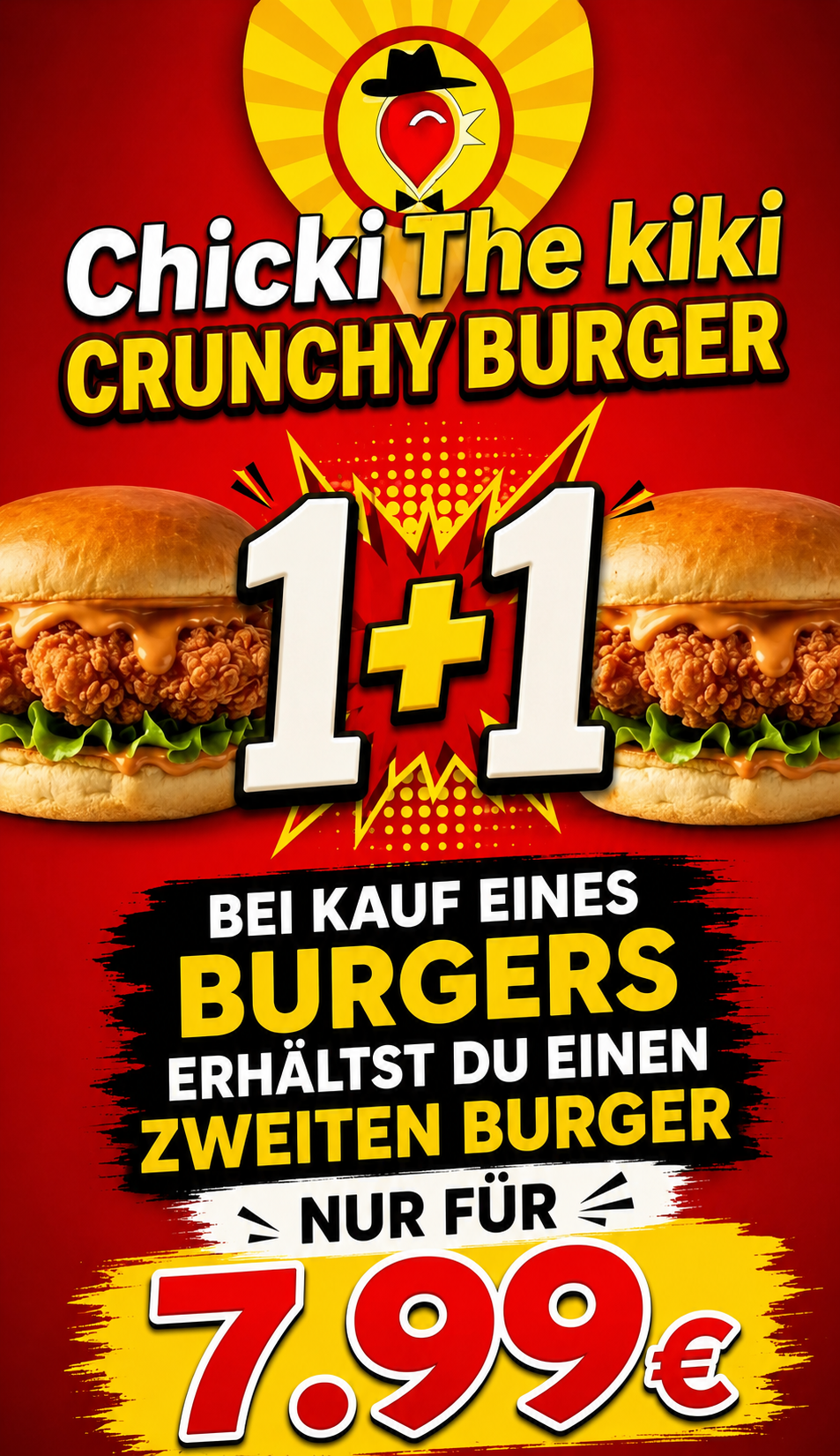 Burger Angebot Buy 1 get 1