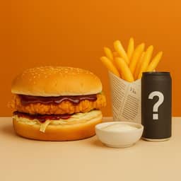 Chicki BBQ Crunchy Burger XL menü