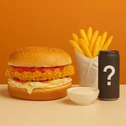 Chicki Super Spicy Burger XL menü